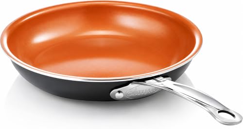 12.5 Large Frying Pans Nonstick (Copper / 12.5")