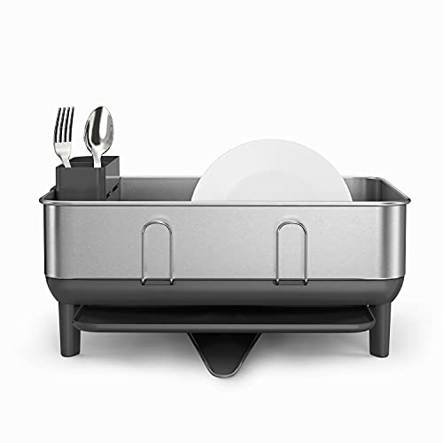 Steel Frame Dishrack (Gray / Compact (15'' X 15.5'' X 7.5''))