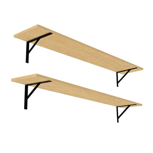 Long Wall Shelves (Natural / 55.1 Inch)