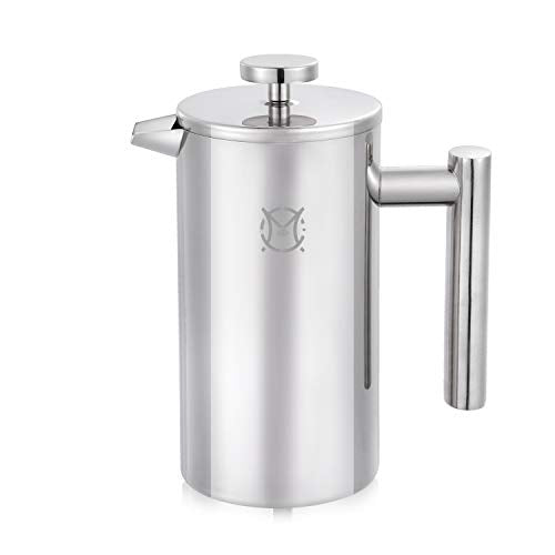 French Press Coffee Maker (Stainless Steel / 24 fl oz (750 ml))