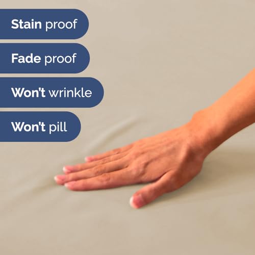 Short Queen Size 4 Piece Bed Sheet Set (11 - Wheat / Short Queen)