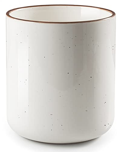 Large Utensil Holder for Kitchen Counter (White / 7.2" H)