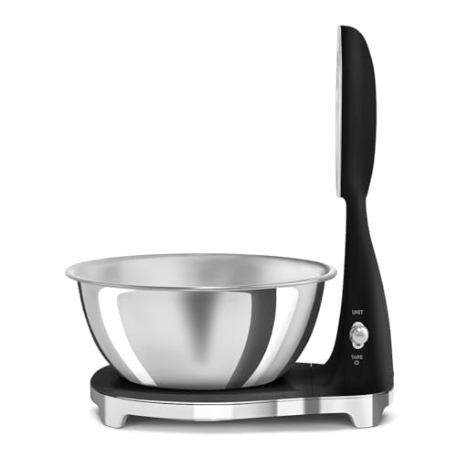 Retro Style Analog & Digital Kitchen Scale (Black)
