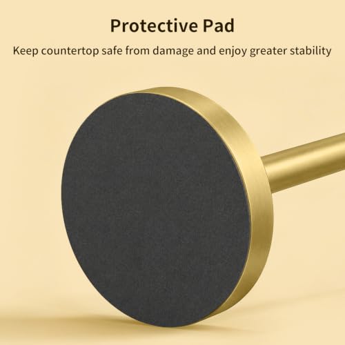 3.9lbs Heavy Duty Paper Towel Holder Countertop Weighted Base Gold