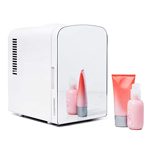 Iceman Portable Mirrored Personal Fridge 4L Mini Refrigerator