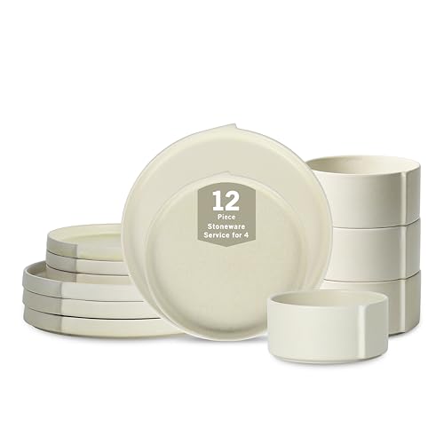 Bao Dinnerware Set (Beige / 12-Piece - Service for 4)