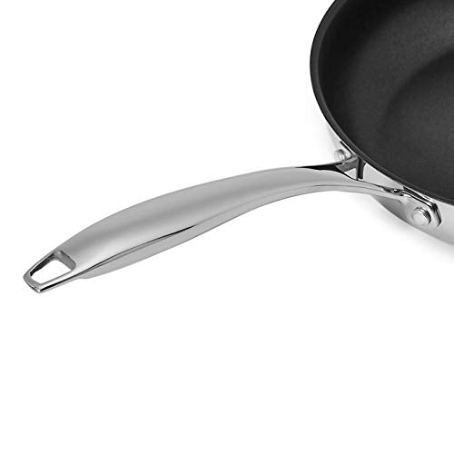 2-Piece Non-Stick Stainless Steel Fry Pan Set, Oven Safe, Induction Compatible, Stay-Cool Handles, 10-Inch and 8-Inch