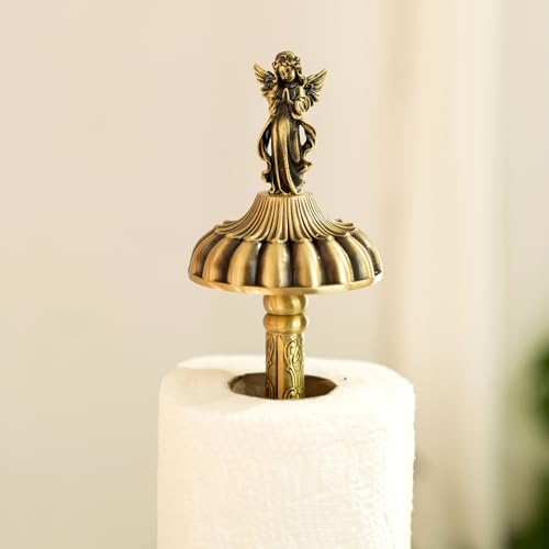 1 Luxurious Brass Angel Paper Towel Holder countertop