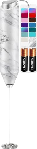 Powerful Milk Frother AA Batteries Included (Quartz / Compact Frother + Batteries)