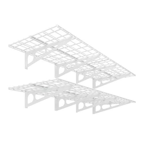 2 Pack 2x6ft Garage Shelving 24 (2 pack-2x6 ft / White)