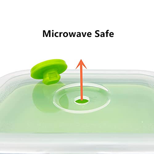 3piece Collapsible Food Storage Containers with Lids (3 Count)