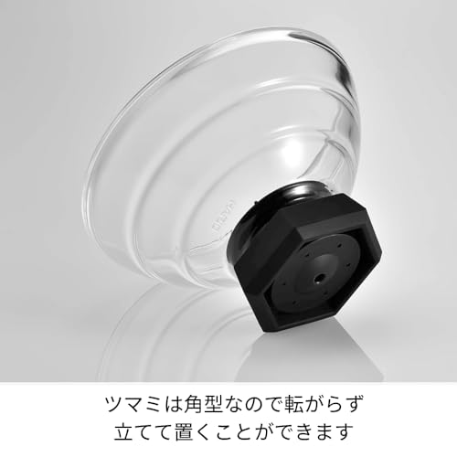GNR-200-B-W Rice Pot with Glass Lid, Visible Contents, Heat Resistant Glass, Gift, Made in Japan (0.36 - 0.54 L)