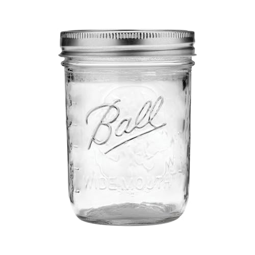 Wide Mouth Glass Mason Jars with Lids and Bands (Pint / 16 Ounce (Pack of 36))