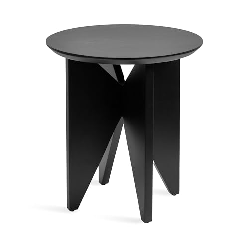 Faiza Modern Wooden Round Side Table