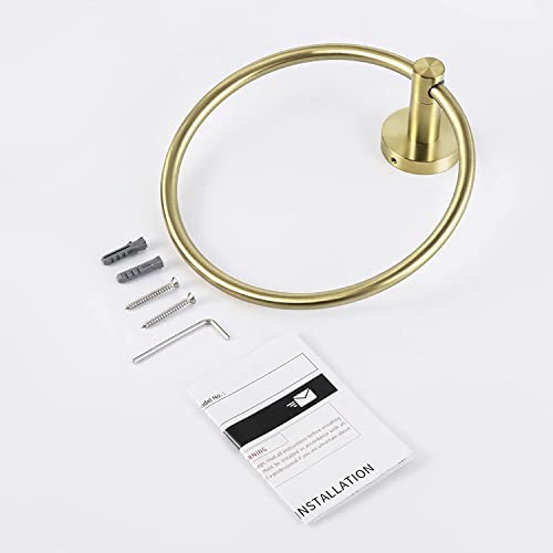 Brushed Gold Towel Ring (Brushed Gold)