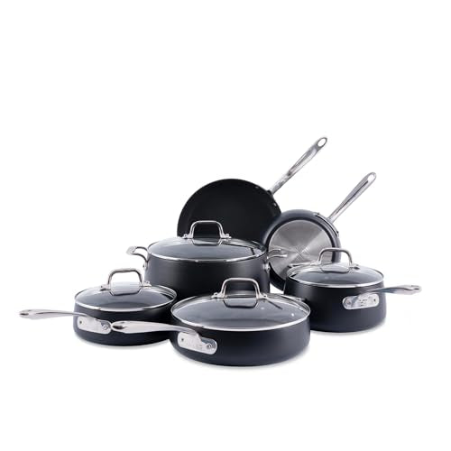HA1 Expert Hard Anodized Nonstick Cookware Set (10 Piece Set)