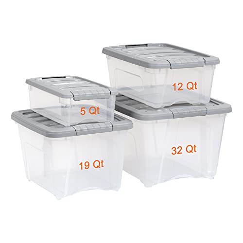 Plastic Storage Containers with Secure Latching Lids