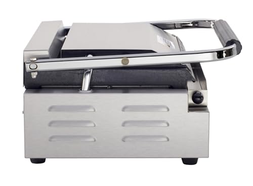 Commercial Electric Panini Sandwich Grill with Smooth Plates (Medium w/ Smooth Plates)