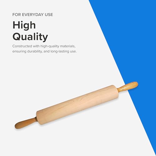 Rolling Pin 2.75 in x 15 in Barrel (2.75-inch by 15-inch / Natural)
