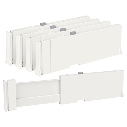 4" High Drawer Dividers for Clothes (4 Count)