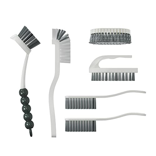 6 PCS Cleaning Brush (Gray)