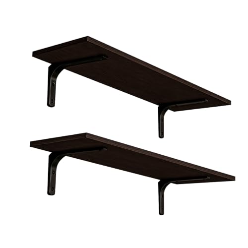Long Wall Shelves (Espresso / 31.5 Inch)