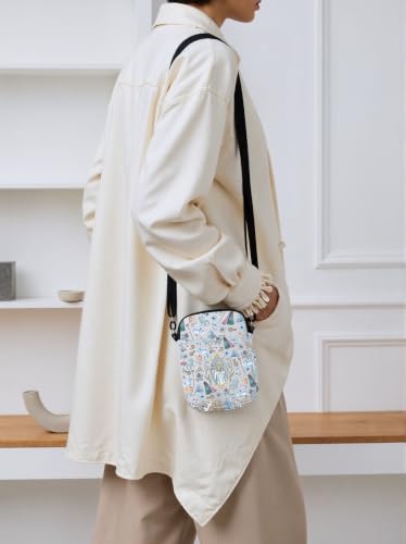 Snow Princess Gift Princess Fan Gift Movie Cartoon Character Present Crossbody Bag (Snow Cr)