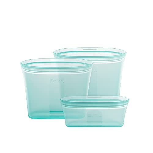 Reusable Food Storage Bags (Teal / 3 Bag Set)