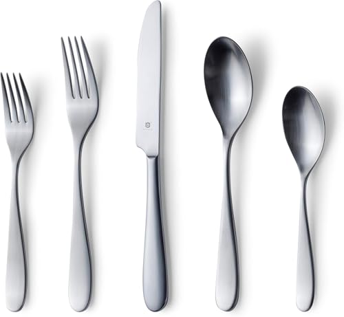 Matte Silverware Set (40-Piece Flatware Set)