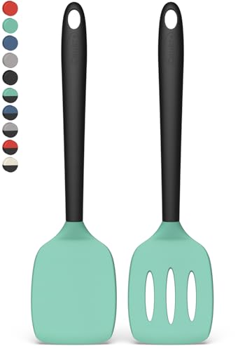 2 Pack Silicone Spatula Set (AquaGreen)