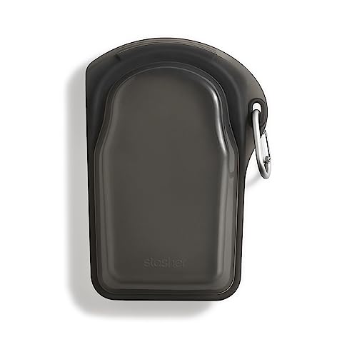 Premium Reusable Silicone Food Storage Bag (Black / Holds 18 Ounces)