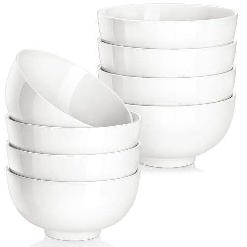 14 Oz Small Ceramic Bowls Set of 8 (Off-White / 14OZ (8PCS ))