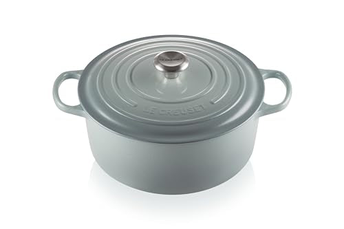 Enameled Cast Iron Round Dutch Oven (Sea Salt / 7.25 Qt)