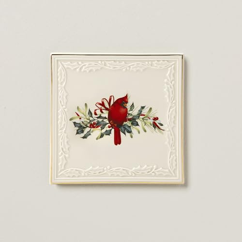 Winter Greetings Porcelain Christmas Trivet (Trivet)