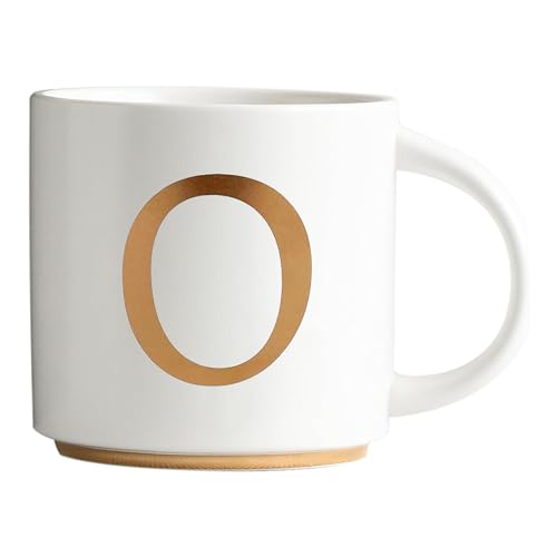 Monogram Ceramic Mugs (gold-O)
