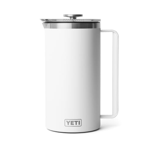 Rambler 64 oz. French Press Coffee Maker (64 Ounce / White)
