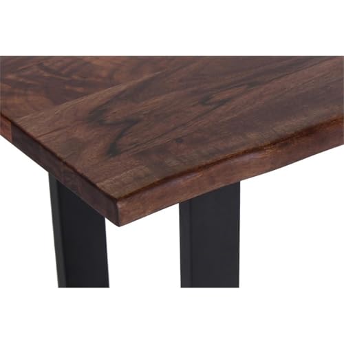 55" L Solid Wood Live Edge Dining Bench