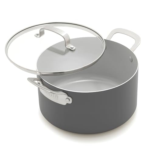 x Bobby Flay 6QT Stockpot with Glass Lid (6 Quarts / Graphite)