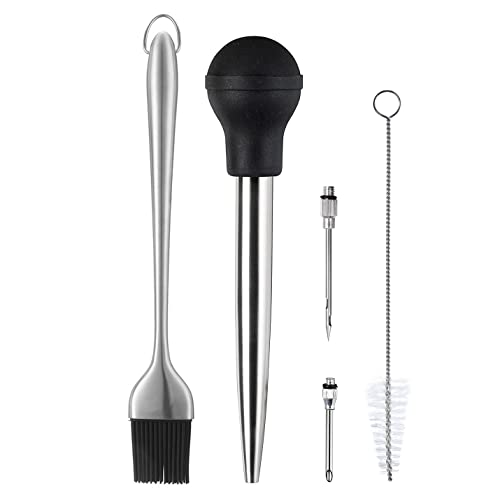 Stainless Steel Turkey Baster With BBQ