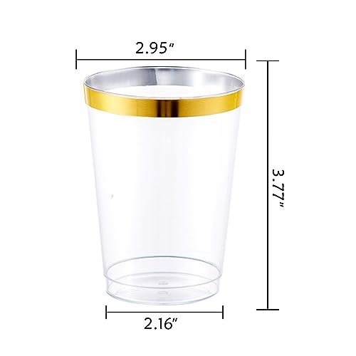 100 Pack Gold Plastic Cups (10-Gold-100)