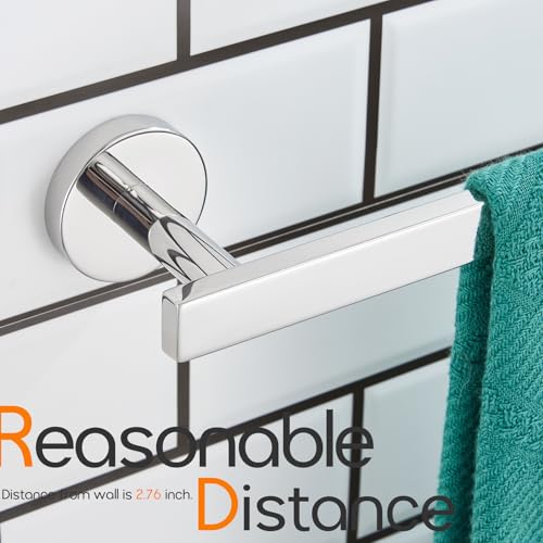 16 Inch Bathroom Towel Bar Bath Towel Rack Kitchen Towel Holder Towel Hanger Wall Mounted SUS304 Stainless Steel Polished Chrome AN4001CH (Polished Chrome / 16-Inch)