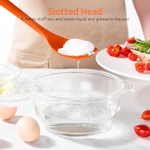 Silicone Spoons Set of 2 (Orange)