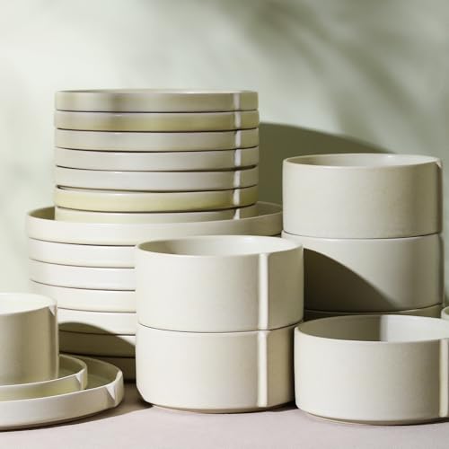 Bao 4 Piece Bowl Set Stoneware (Beige / 4-Piece - Cereal Bowl)