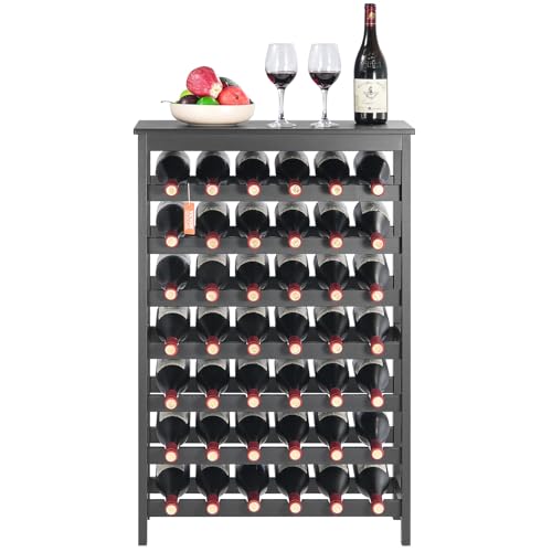 42 Bottle Modular Wine Rack (Black / 7-Tier 42 Bottles)
