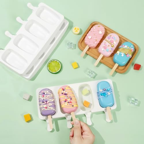 Popsicle Molds Set of 3 (White / Extra-large)
