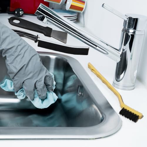 7 Pcs Multi Purpose Crevice Cleaning Brush Tool for Stubborn Kitchen Grease Stains