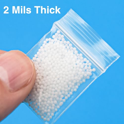 300Pcs 1" x 1" Clear Plastic Zip Bags (300 Count)