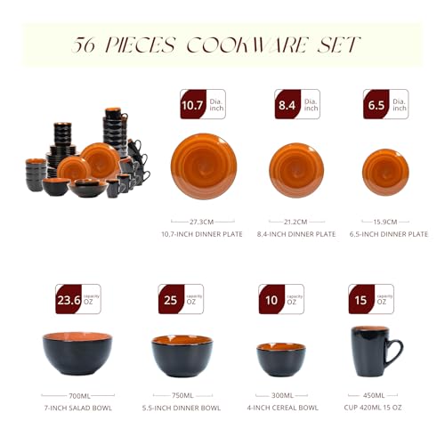 HomeVss Stoneware Sonoma Dinnerware Set