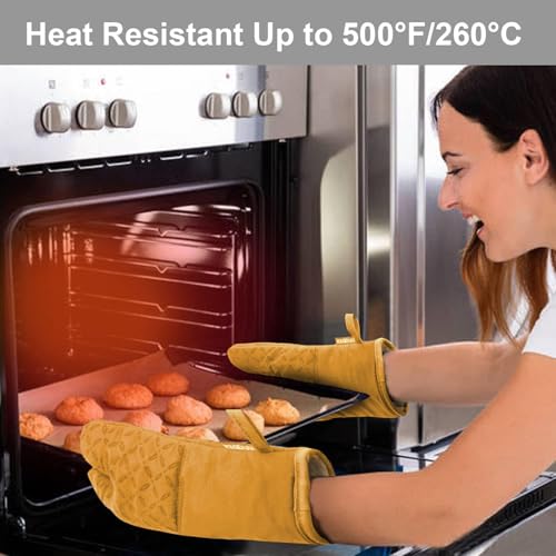Oven Mitts and Pot Holders 6pcs Set (Orange)