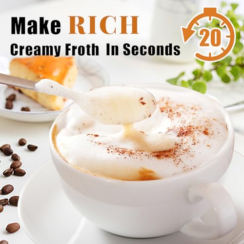 Orange Milk Frother Wand for Coffee (Orange)
